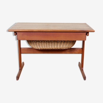 Mid twentieth century Danish teak sewing table