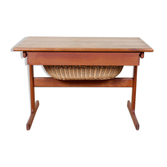 Mid twentieth century Danish teak sewing table