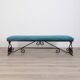 Banc vintage des années 1950 en fer et tissu design italien