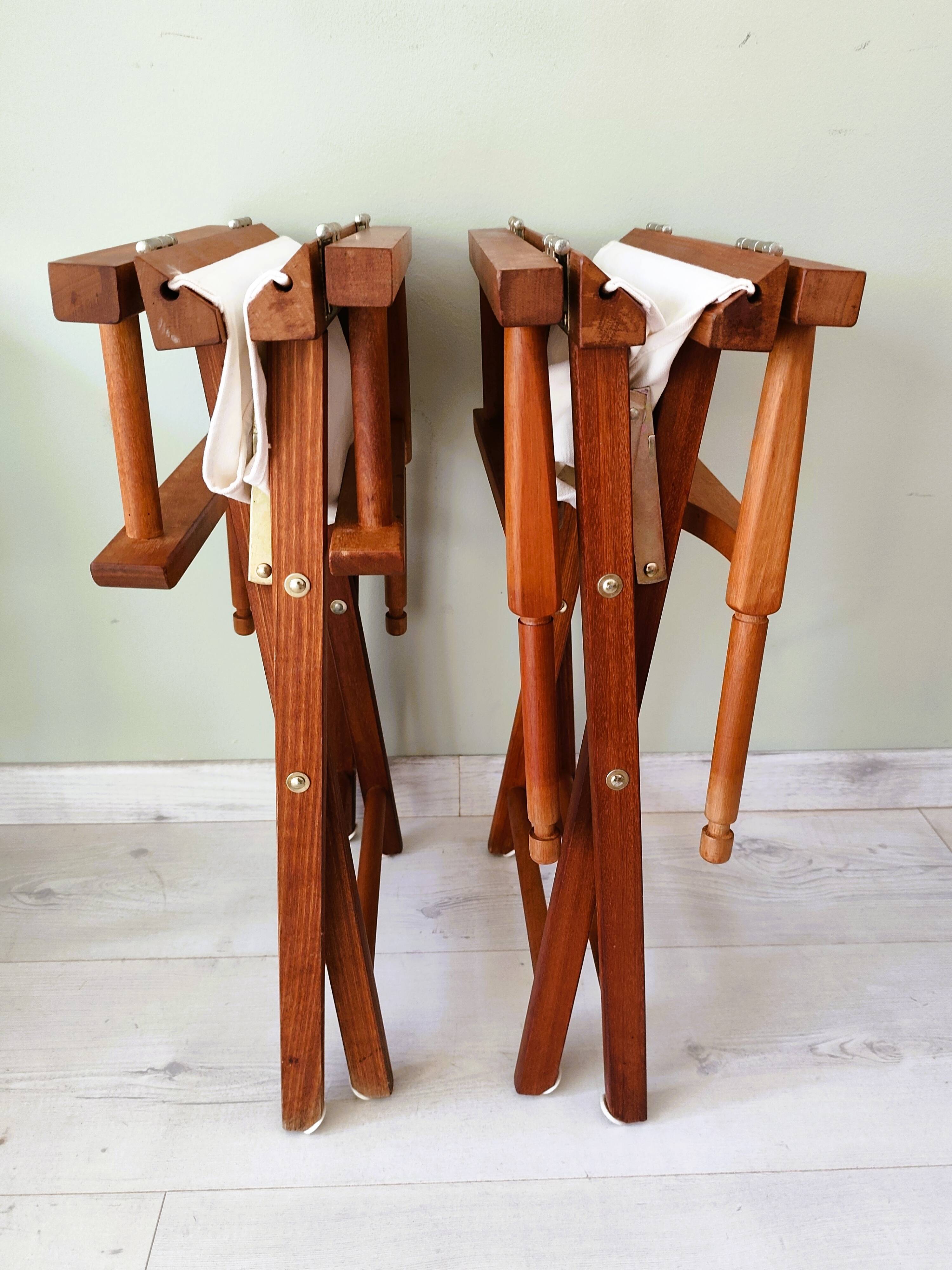Fauteuils style "réalisateur" anciens