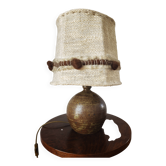 Lampe en grès pyrité de  Guy Baudat années 70