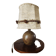Pyrite stone lamp by Guy Baudat from the 1970s.
