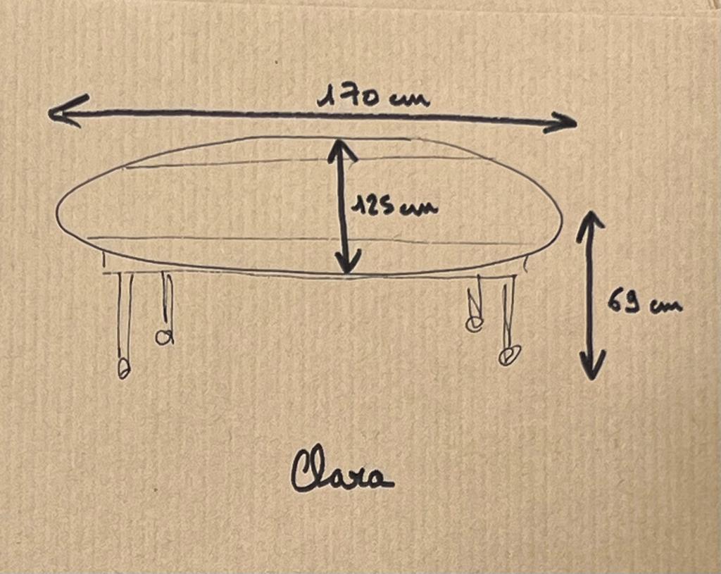 Louis Philippe wood dining table with shutters and casters