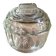 Pale green tinted glass bonbonnière – Delicate vintage shade