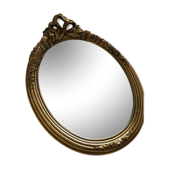 Miroir oval Louis XVI 28 x40cm