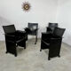 Lot 4 old armchairs "Korium" by Tito Agnoli for Matteo Grassi 1980