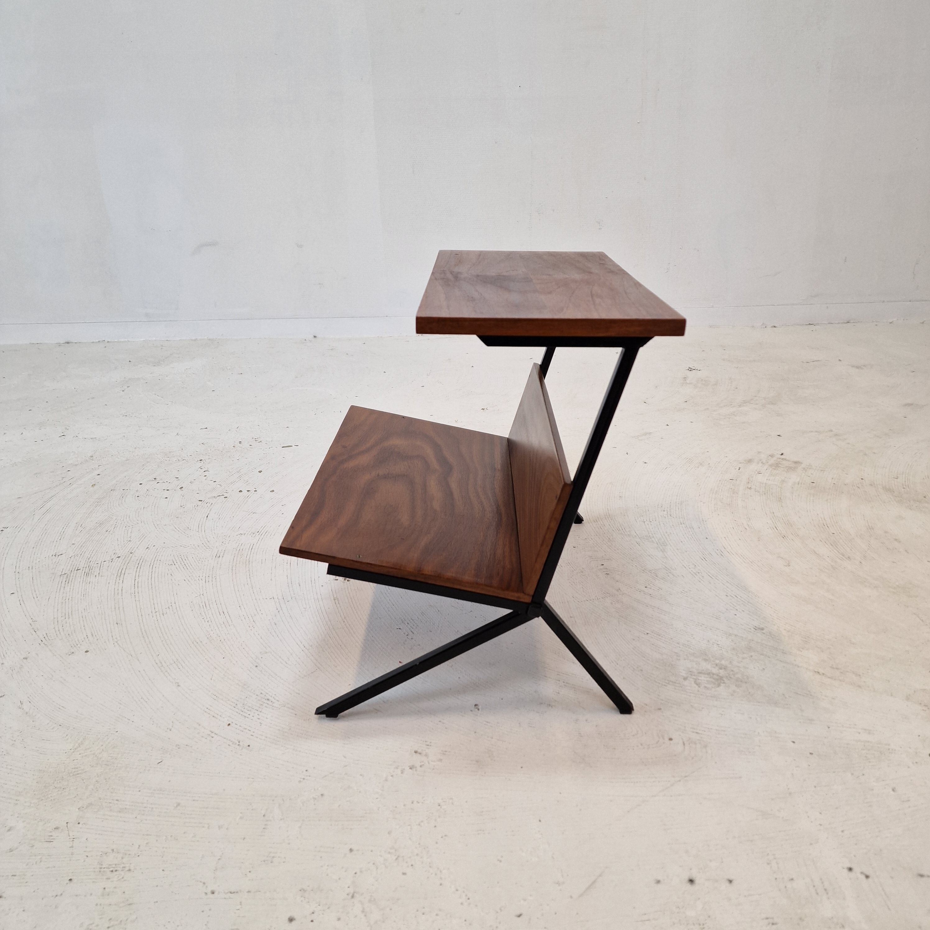 Mid century dutch side table or magazine rack, 1960's