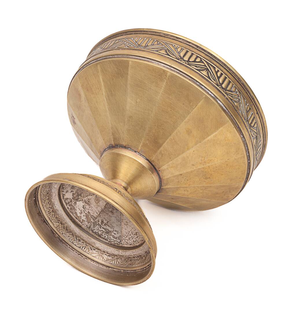 Art Deco brass cup