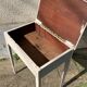 Bureau pupitre table d'appoint en bois peint vintage