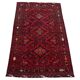 Vintage hand-knotted Kunduz rug, natural dyes, 1940s.