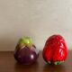 Salt and pepper eggplant strawberry