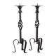 Pair of two large Vintage Brutalist Mid-Century Candlesticks