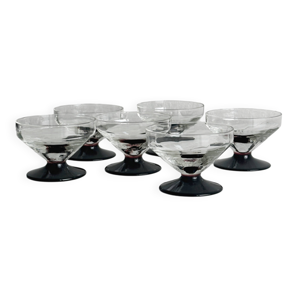 Lot de 6 verres à pied