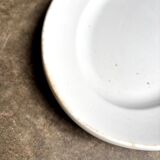 Creil & Montereau oval dish in white ironstone, "Labrador" service