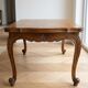 Louis XV table in carved and marquetry wood - 150 × 90 cm