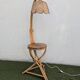 Vintage rattan and bamboo floor lamp, 1960s