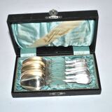 Set of 6 CHRISTOFLE Chinon coffee spoons, 14cm filet model