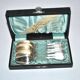 Set of 6 CHRISTOFLE Chinon coffee spoons, 14cm filet model