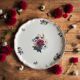 Antique pie dish in Sarreguemines earthenware.