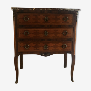 Transition-style marquetry dresser