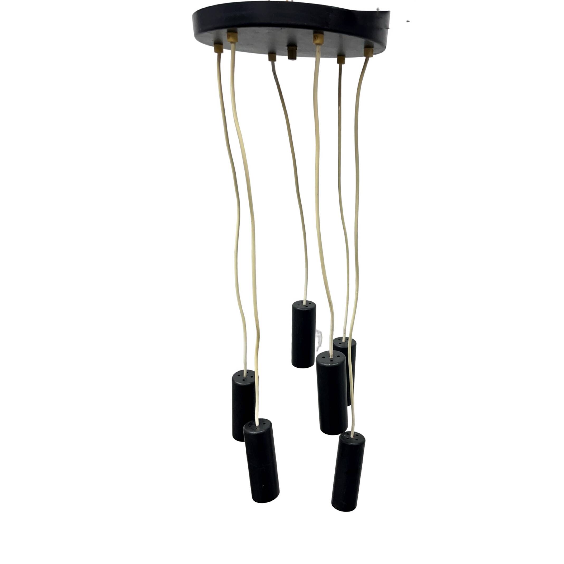 Elektroinstala Jílové cascade pendant lamp Czechoslovakia 1970