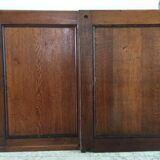 Pair of vintage oak sliding doors