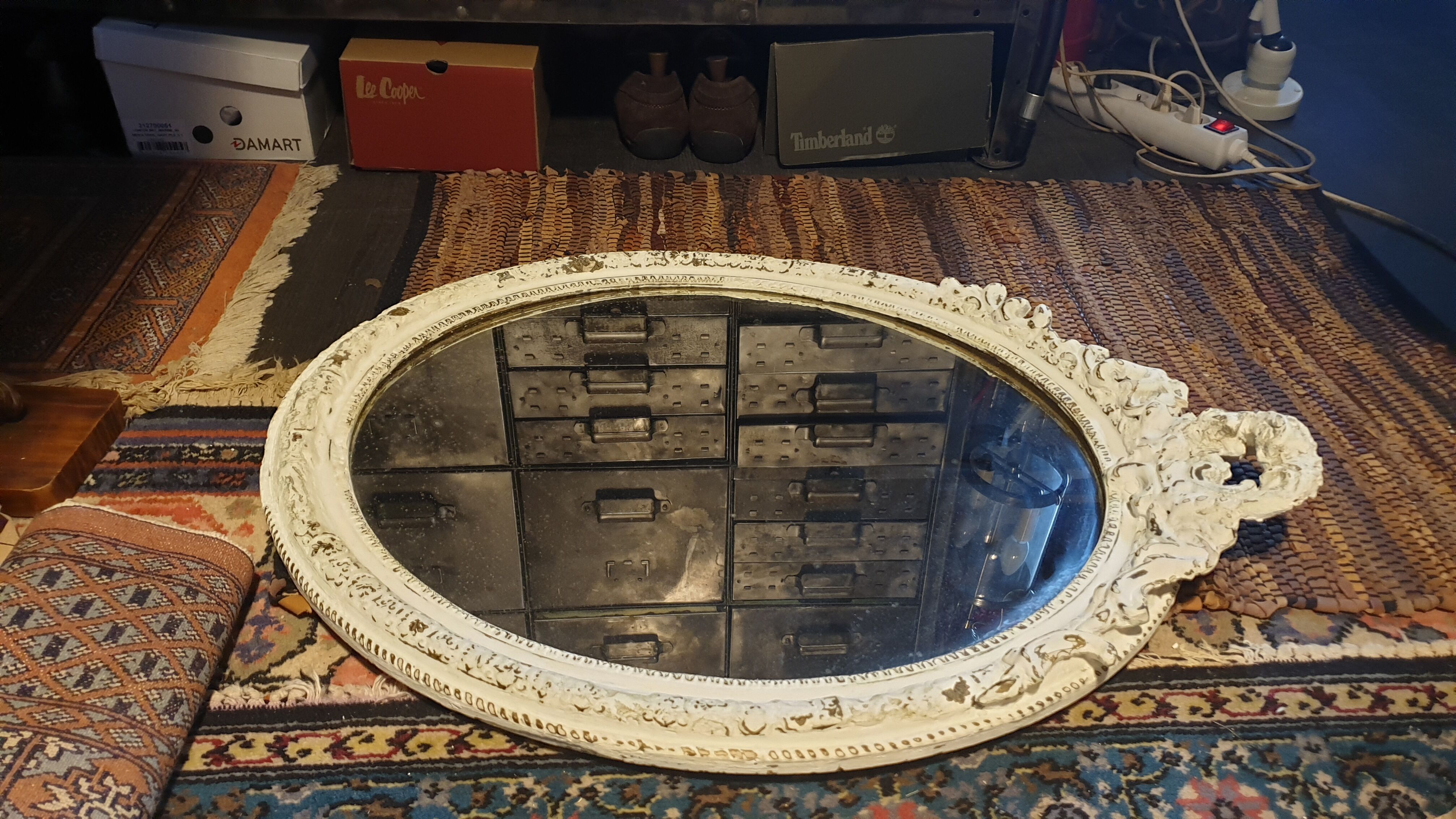 Miroir ovale Louis XVI 56x72cm