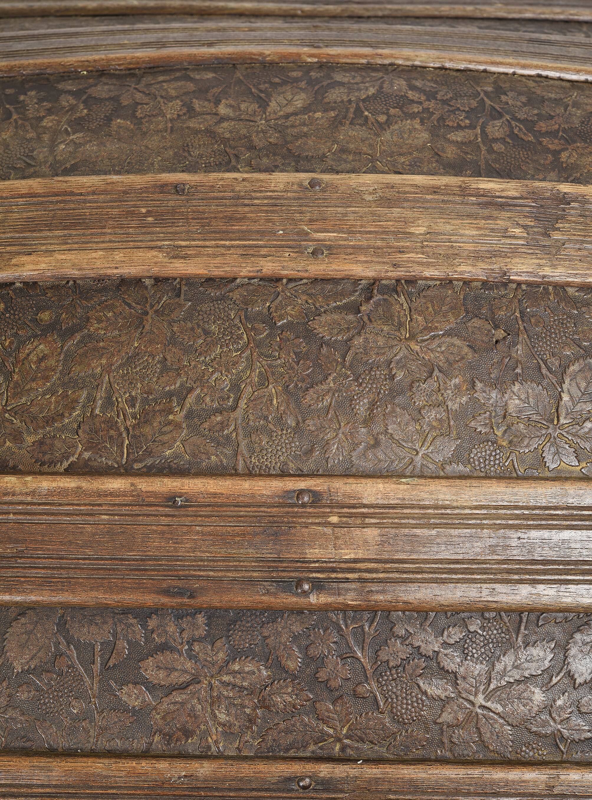 Malle de victorienne, coffre de voyage à vapeur, XIXème.