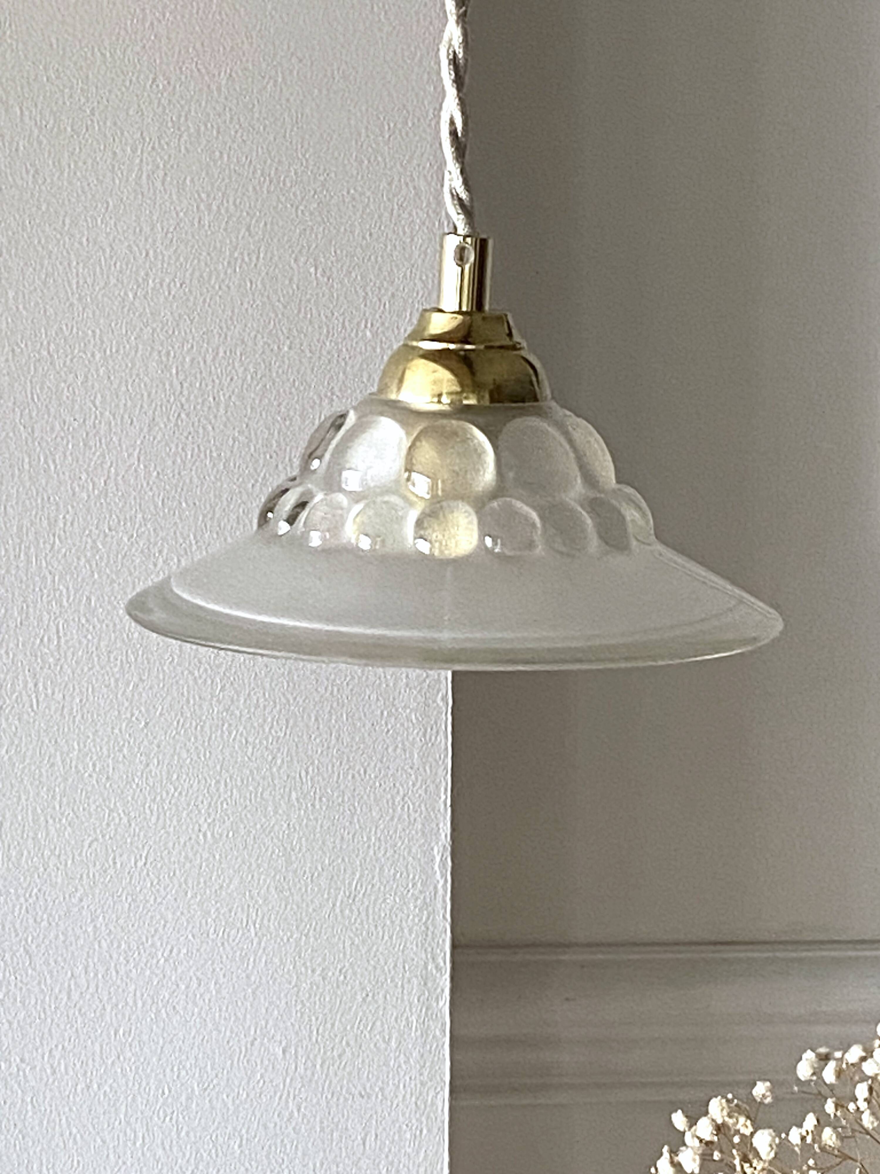 Vintage “bubble” pendant light