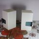 Appliques Allibert Salle de bain vintage 1970/1980 bleu et verre a dents