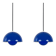 Pair of 2 vintage Danish Flowerpot lamps by Verner Panton, 1968