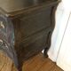 Commode patine noire cirée