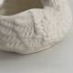 Grand cache pot céramique blanche vintage Pigeon