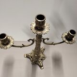 Pair of tripod candlesticks