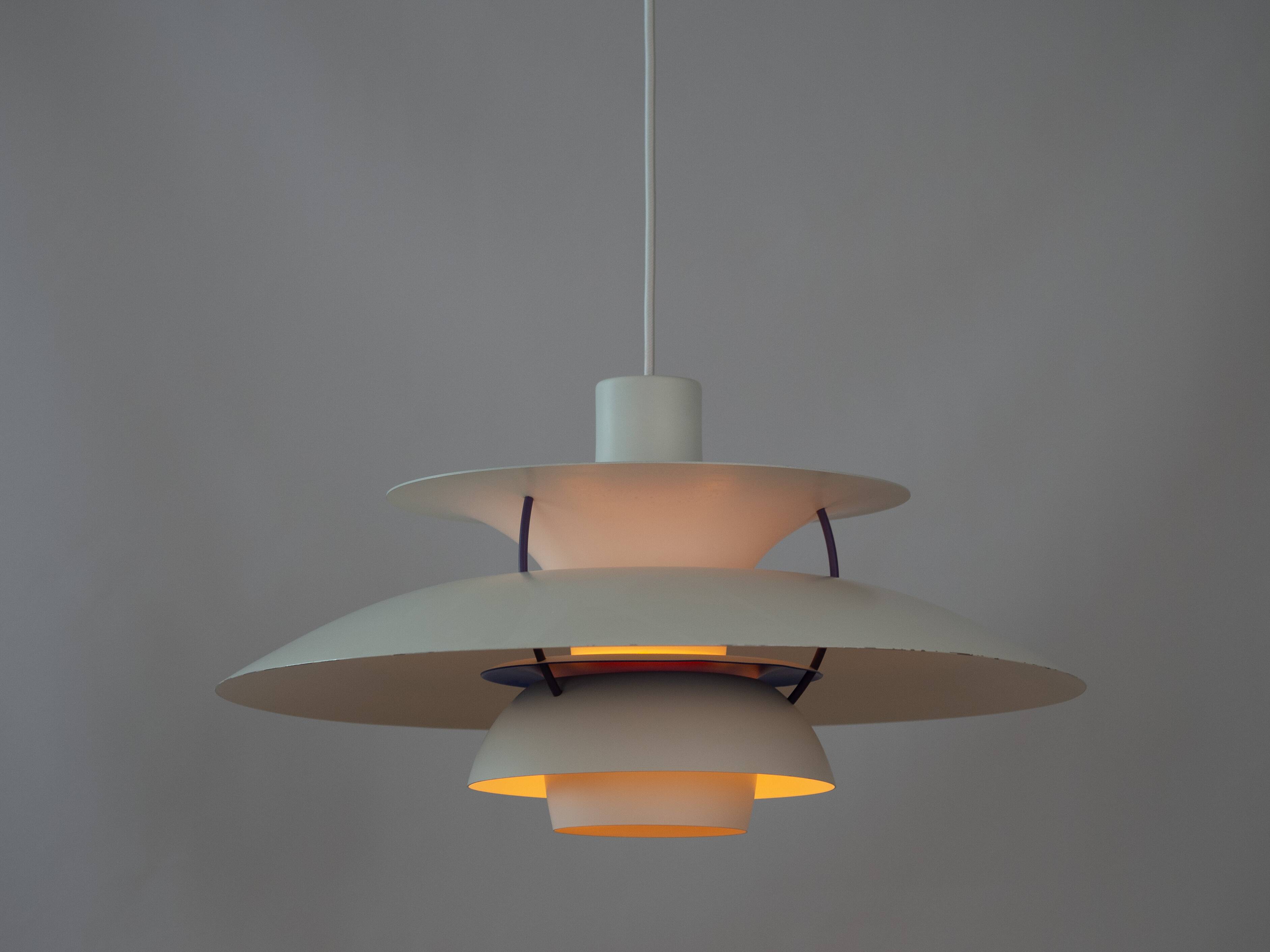 Danish vintage pendant lamp PH 5 by Poul Henningsen, Louis Poulsen, 1958