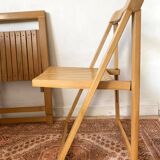 designer folding chairs in beech wood