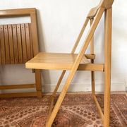 designer folding chairs in beech wood