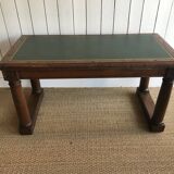 Oak and leather desk. Restored.