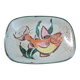 Plat Vallauris, années 60-70. Décor de poisson