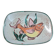 Plat Vallauris, années 60-70. Décor de poisson