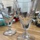 Set - 2 Large thick glass absinthe glasses