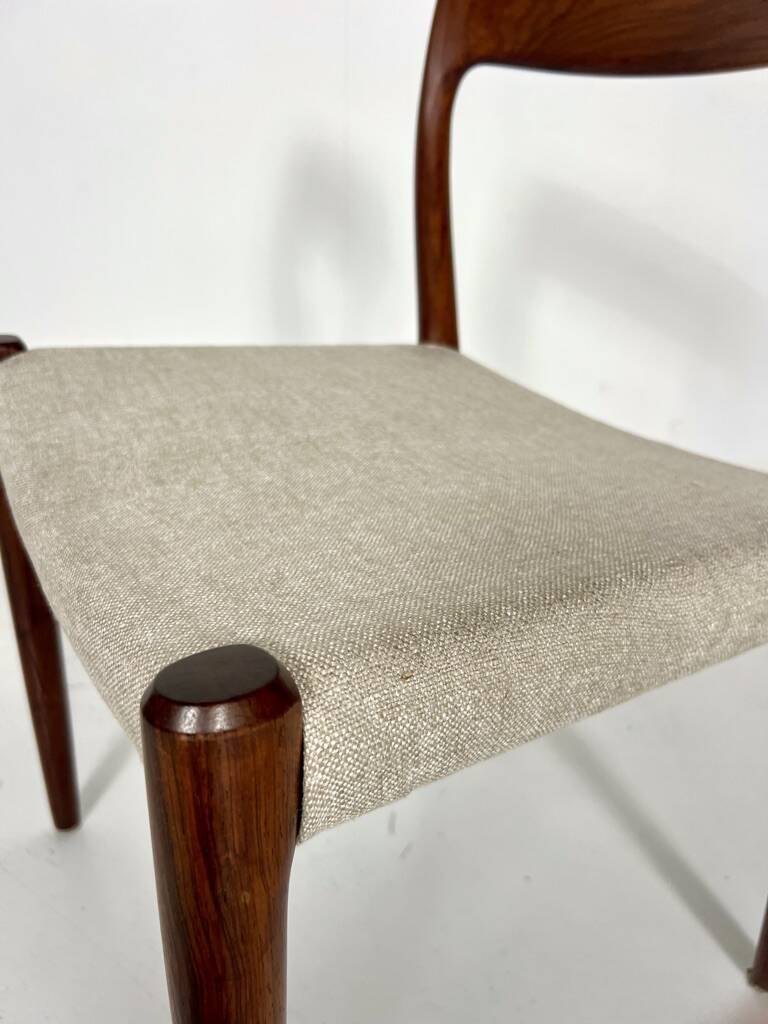 Mid-Century Dining Chairs, Model 77 By Niels Otto for Möller, Denmark