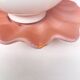 Lampe coquillage vintage années 70 couleur corail