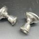 Pair of antique sterling silver candlesticks - English silversmith - 1934