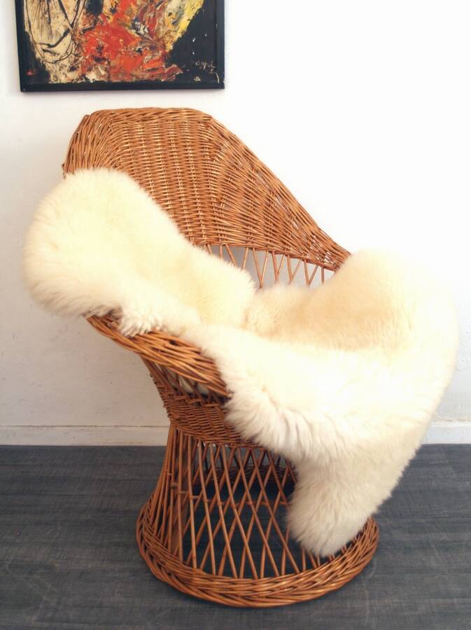 Seventies rotan mid century chair