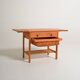 Table d'appoint en pin scandinave, années 1950