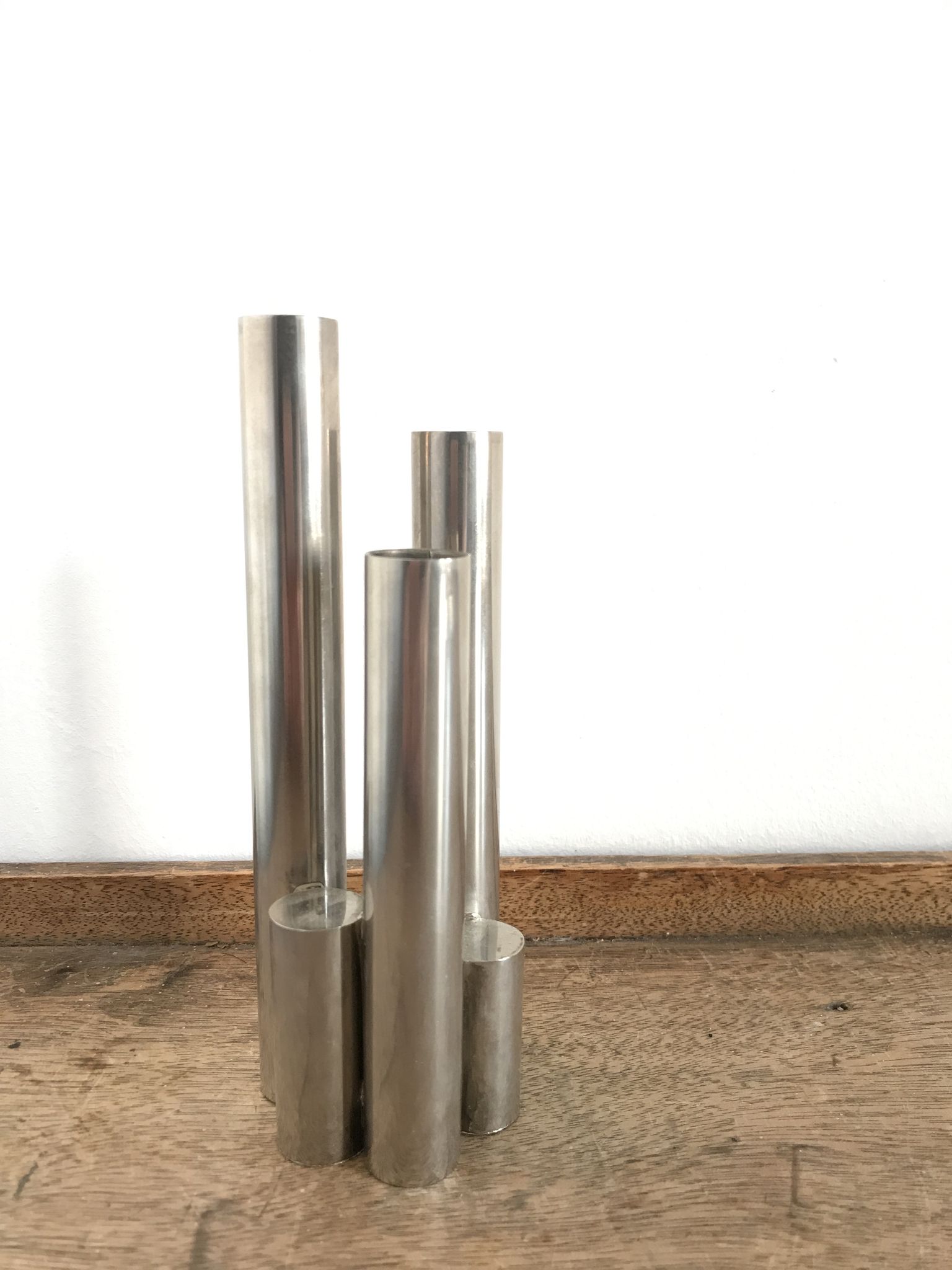Chrome vase
