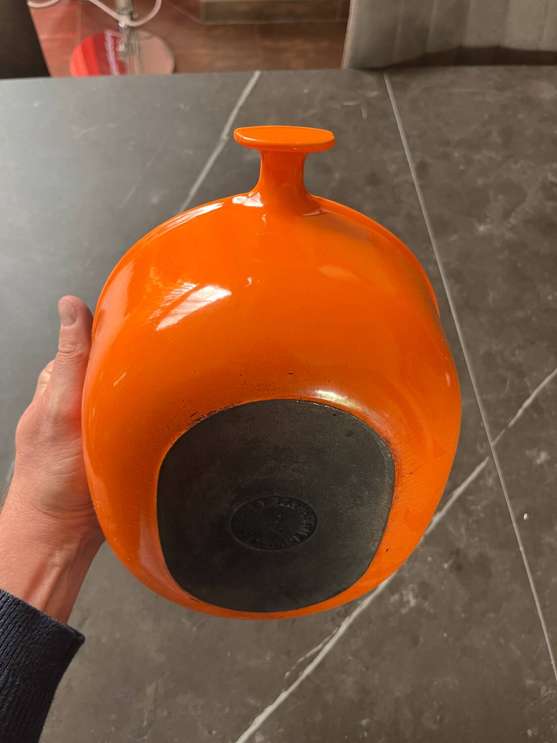 Vintage casserole dish Le Creuset 25 La Mama by Enzo Mari