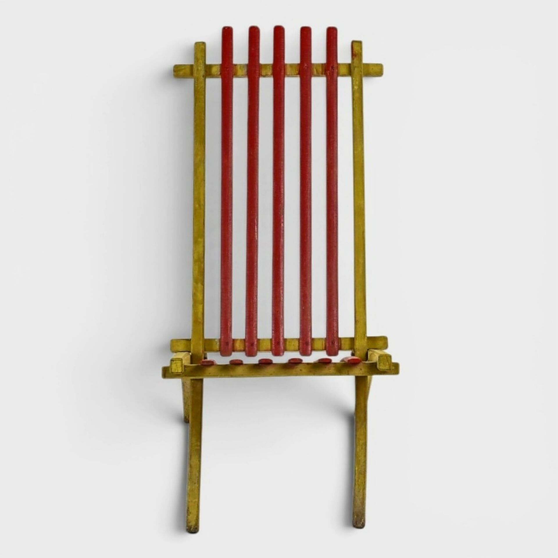 Rare pair of Thonet Frères armchairs – Original polychromy – 1930