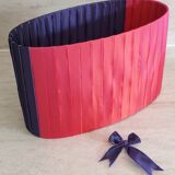 Pink and purple moiré lampshade